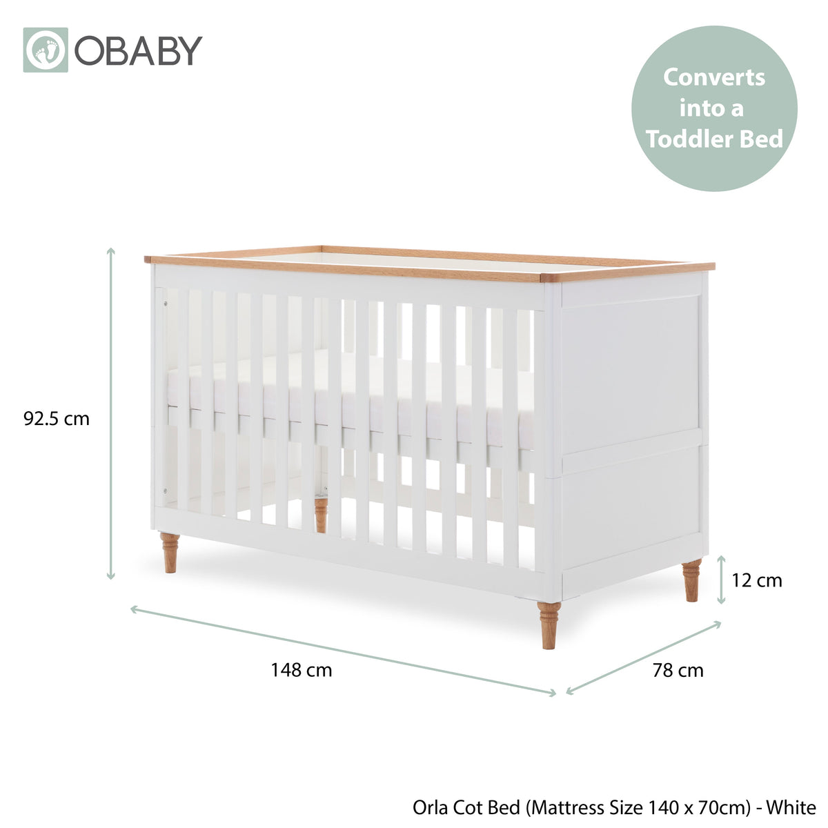 Orla 2 Piece Room Set - White with Oak (6)