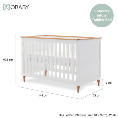 Orla 2 Piece Room Set - White with Oak (6)