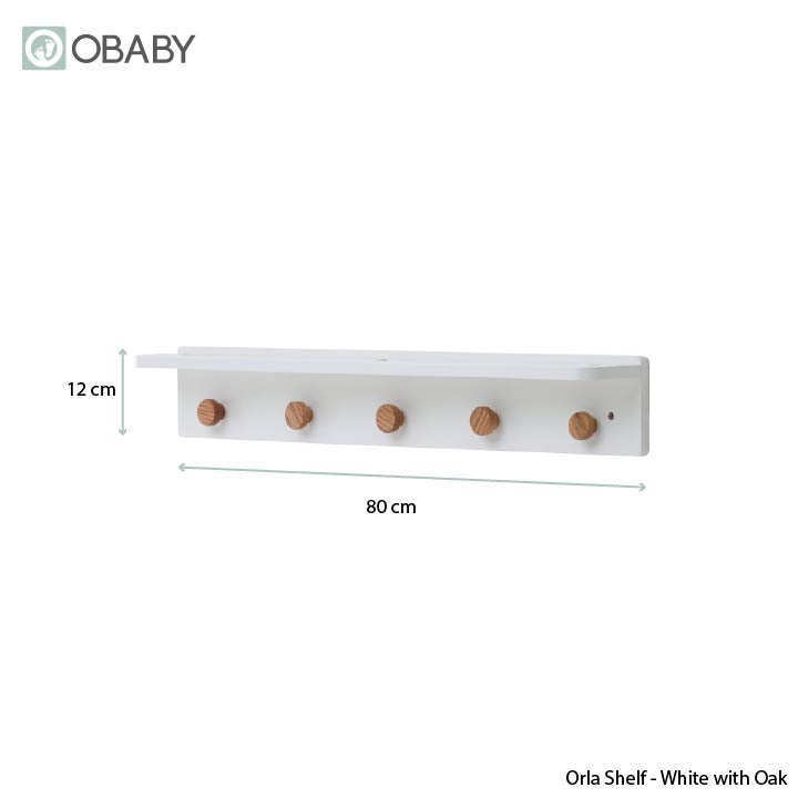 Orla Shelf - White with Oak (4)