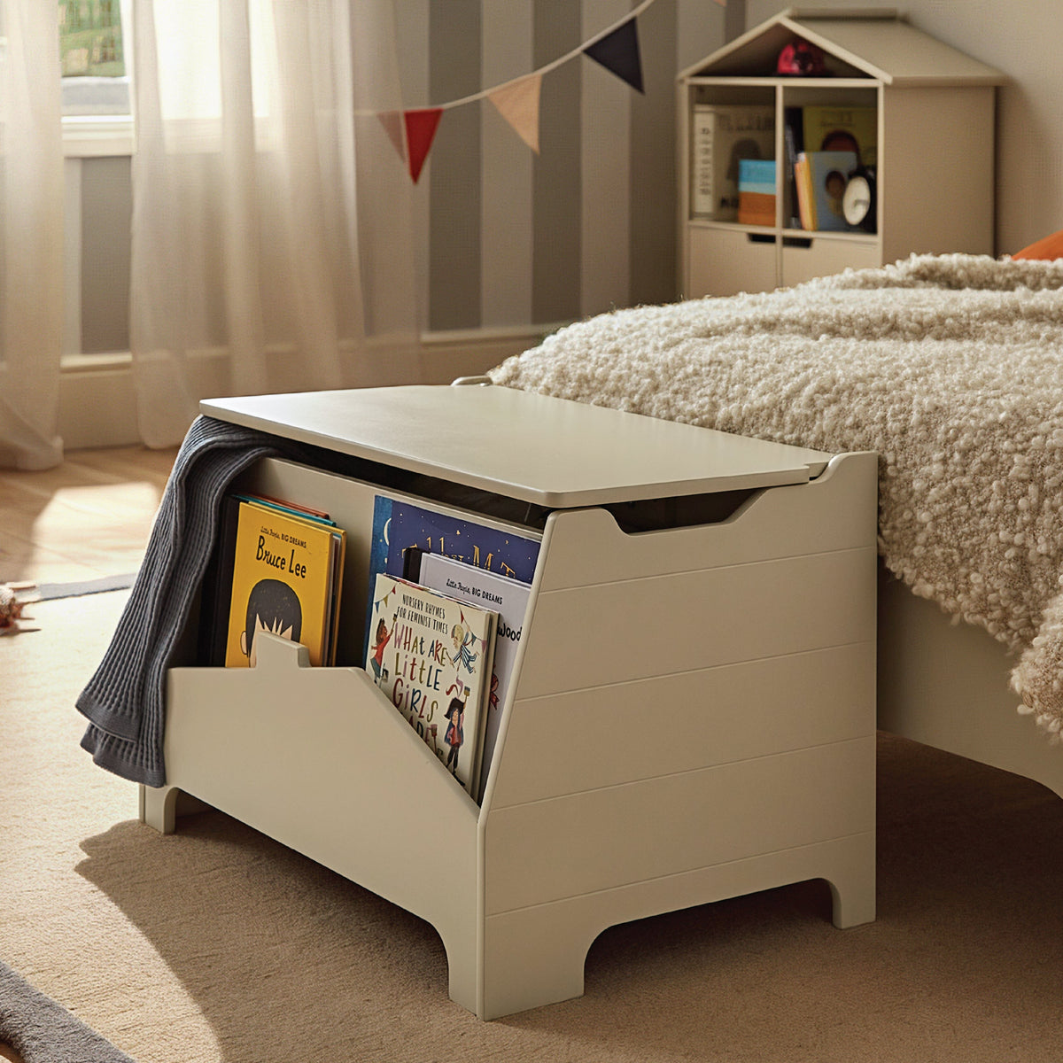 Play House Storage Box - Pebble