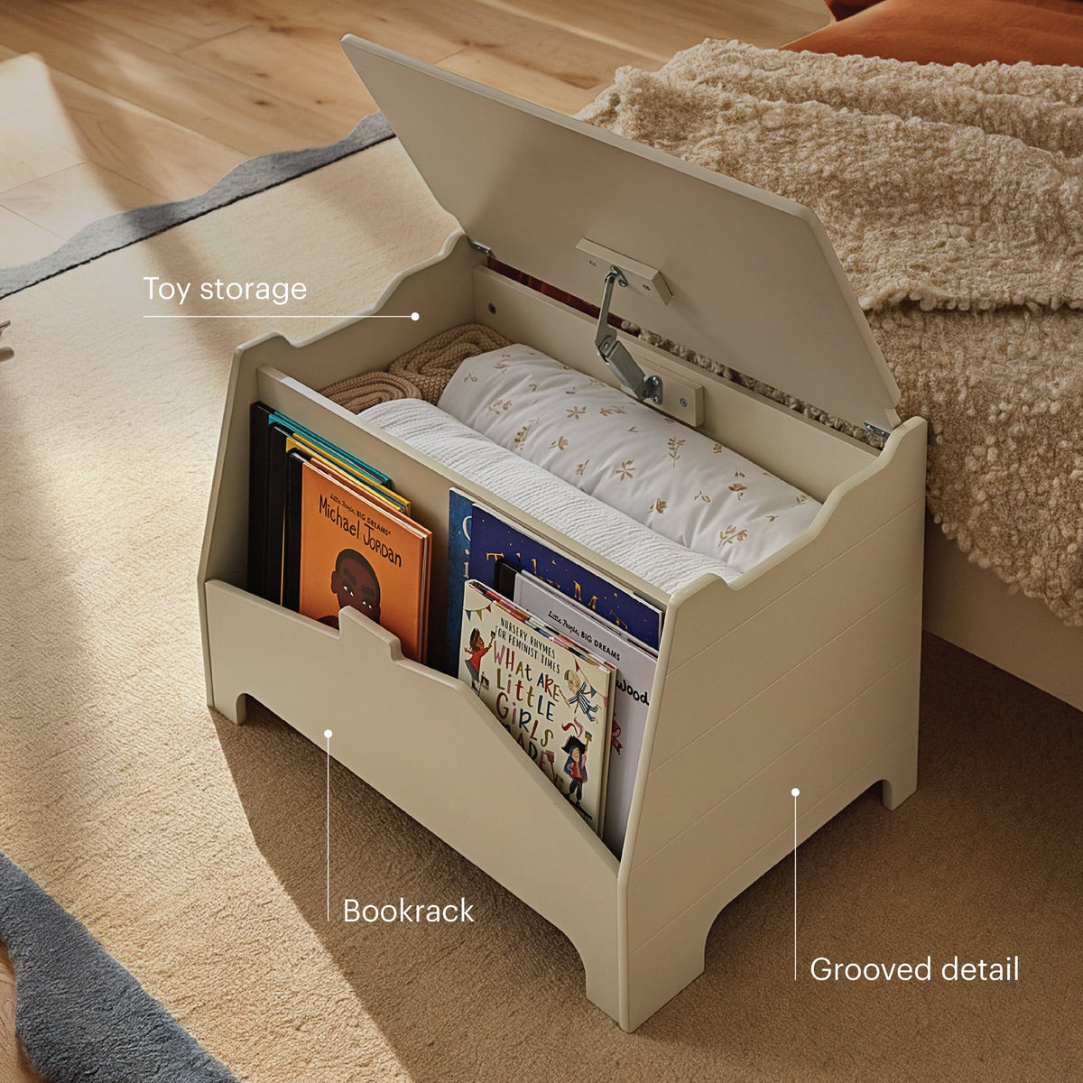Play House Storage Box - Pebble