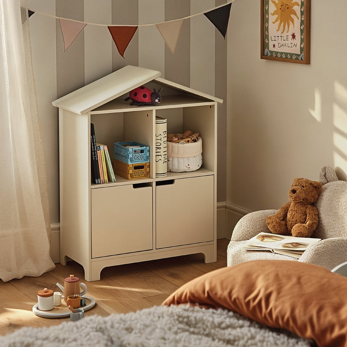 Play House Bookcase - Pebble