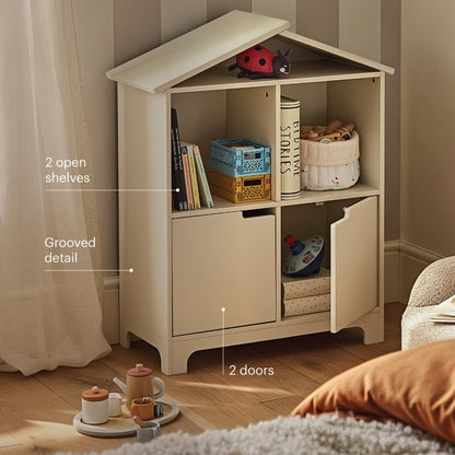 Play House Bookcase - Pebble