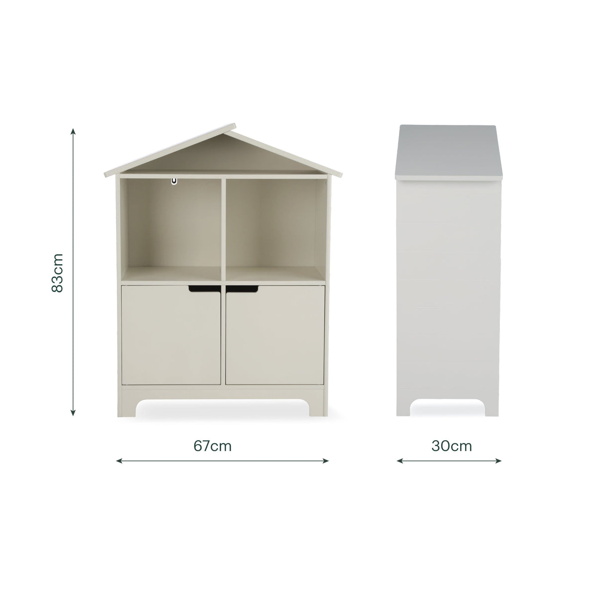 Play House Bookcase - Pebble