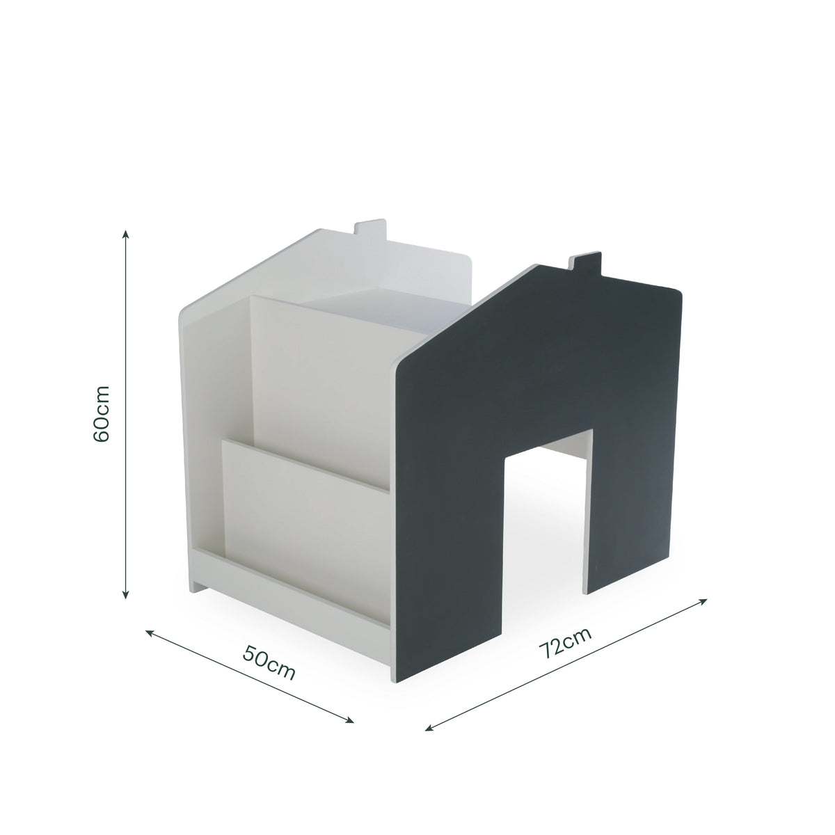 Play House Storage Desk with Bench - Pebble