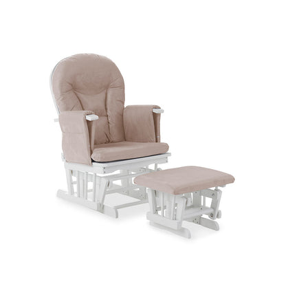 Obaby Reclining Glider Chair & Stool - Sand (2)