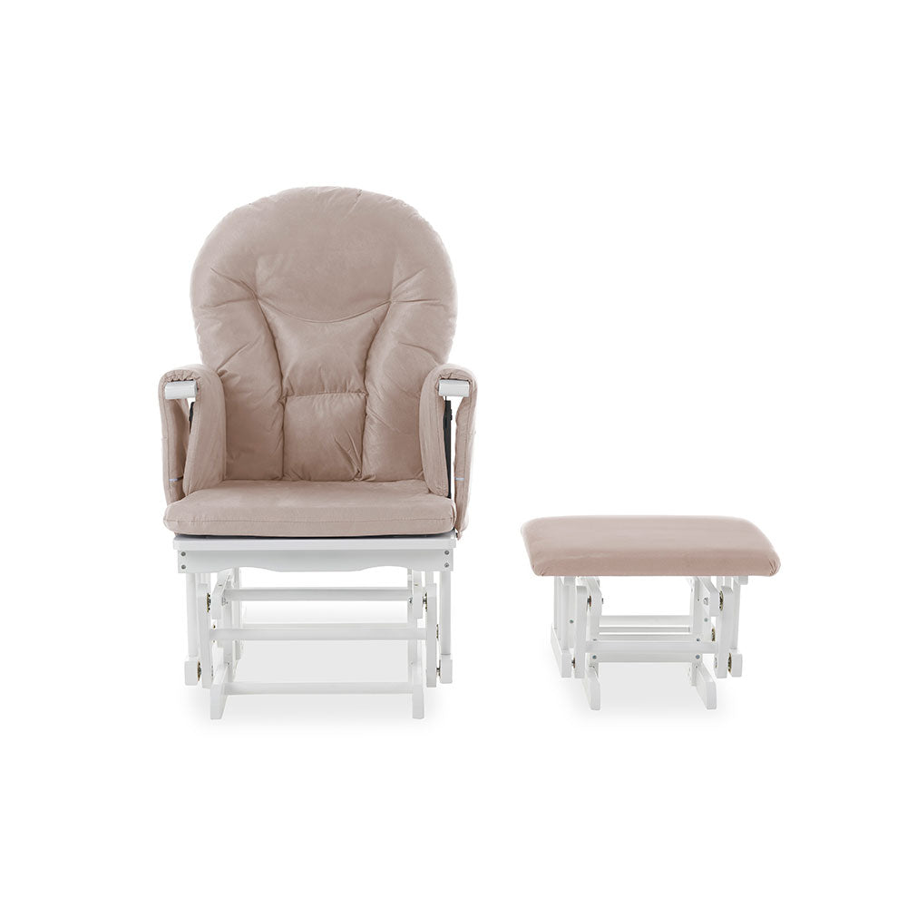 Obaby Reclining Glider Chair & Stool - Sand (3)