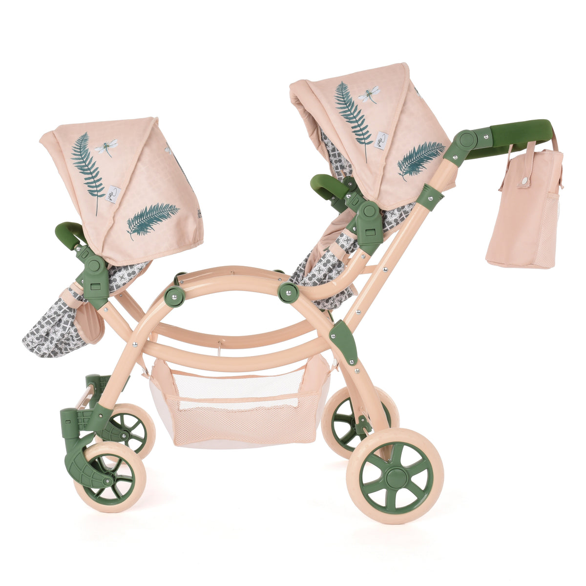 Roma RHS Twin Dolls Pram - Fern