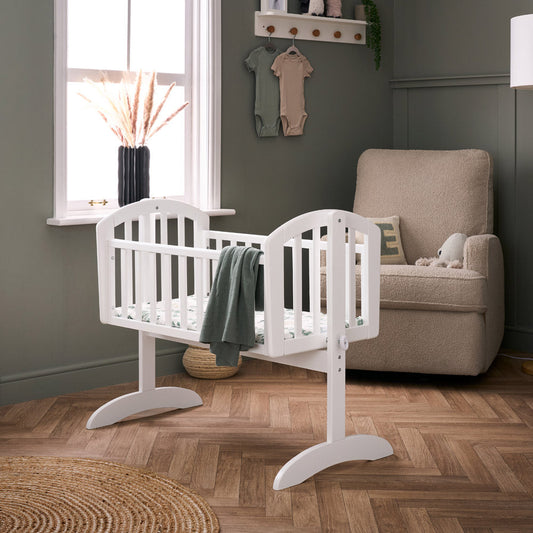 Sophie Swinging Crib - White