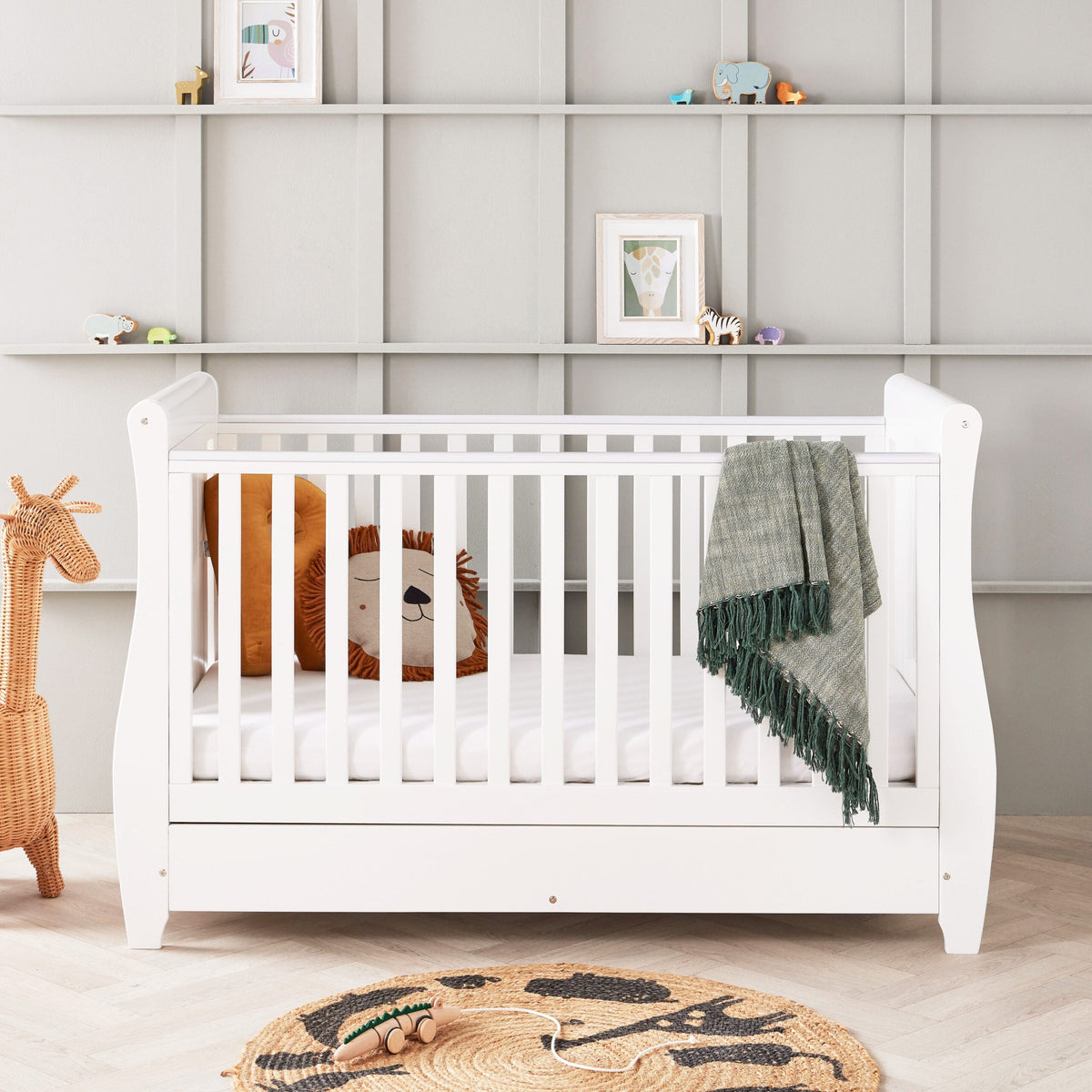 Stella 2 Piece Nursery Furniture Set - White