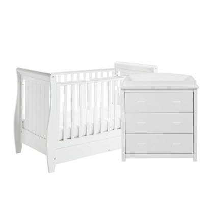 Stella 2 Piece Nursery Furniture Set - White