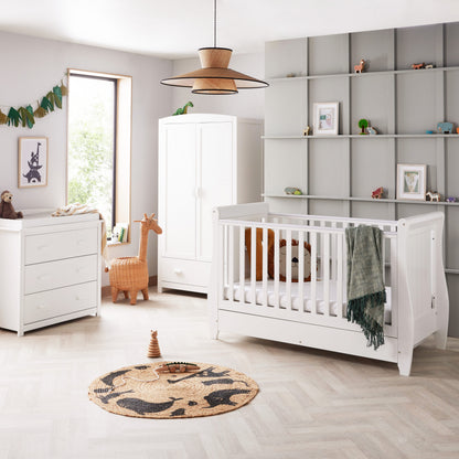 Stella 3 Piece Nursery Furniture Set - White
