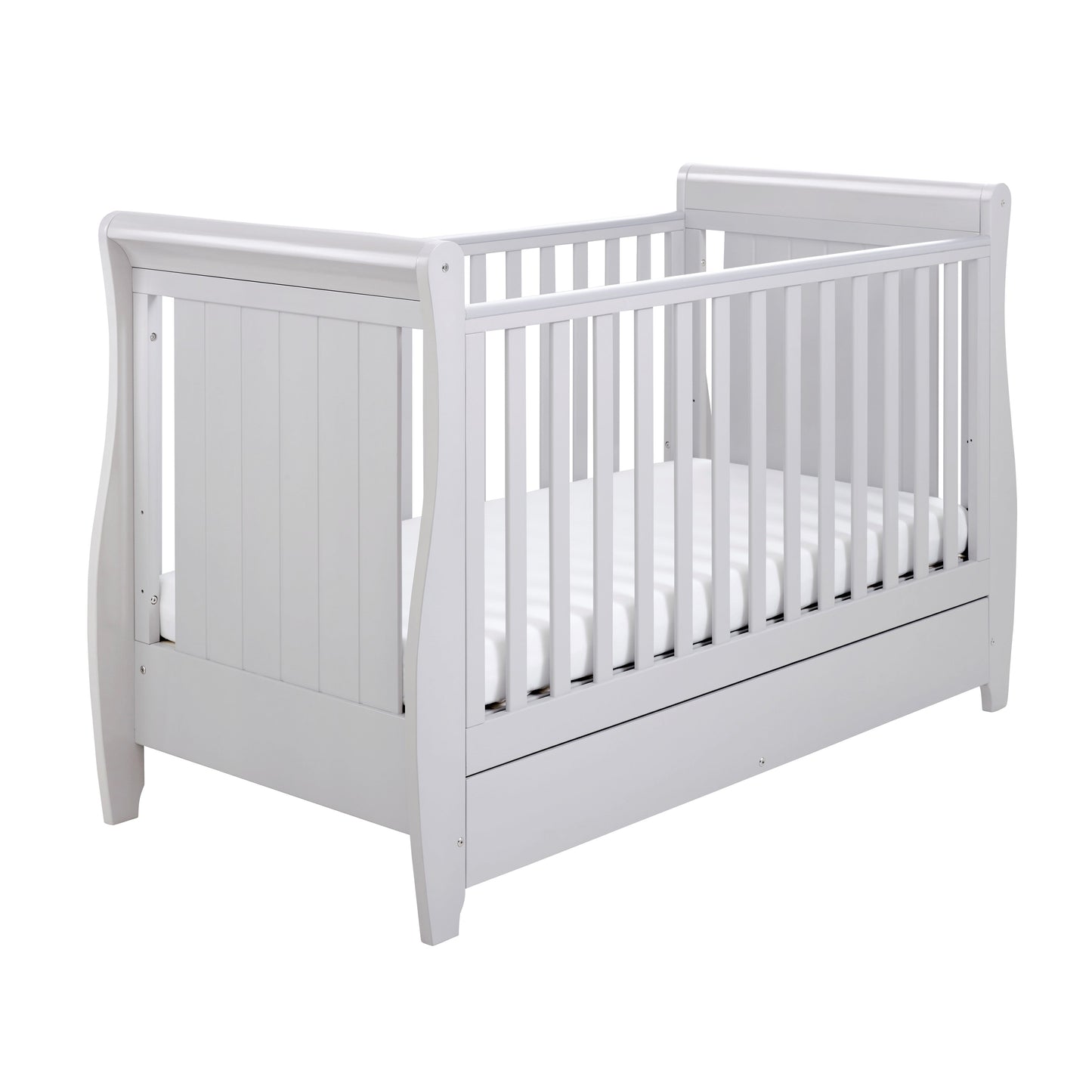 Stella Sleigh Cot Bed - Grey