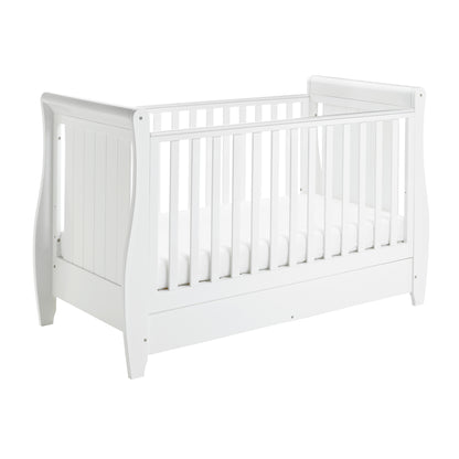 Stella Sleigh Cot Bed - White