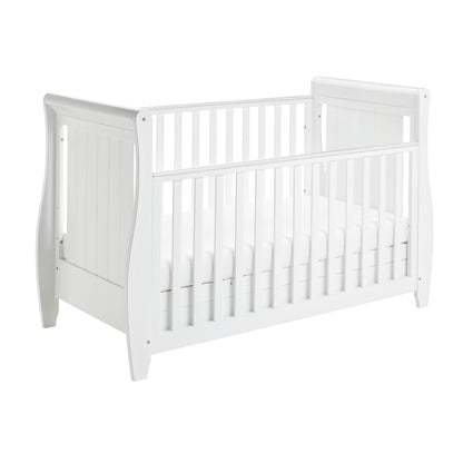 Stella Sleigh Cot Bed - White