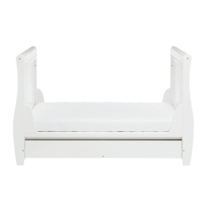 Stella Sleigh Cot Bed - White