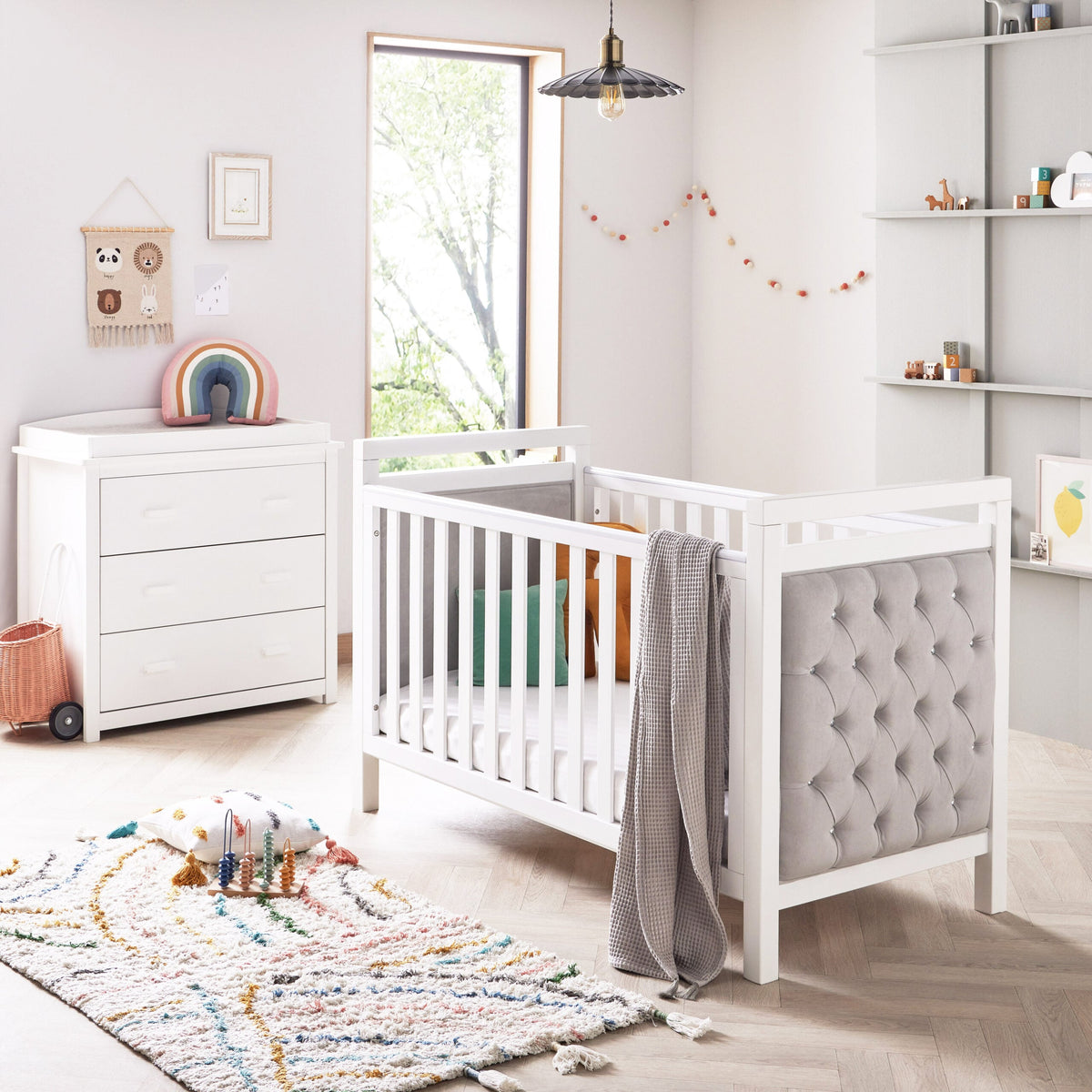 Velvet Deluxe 2 Piece Nursery Furniture Set