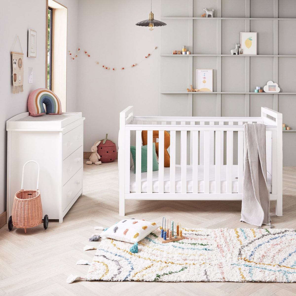 Velvet Deluxe 2 Piece Nursery Furniture Set