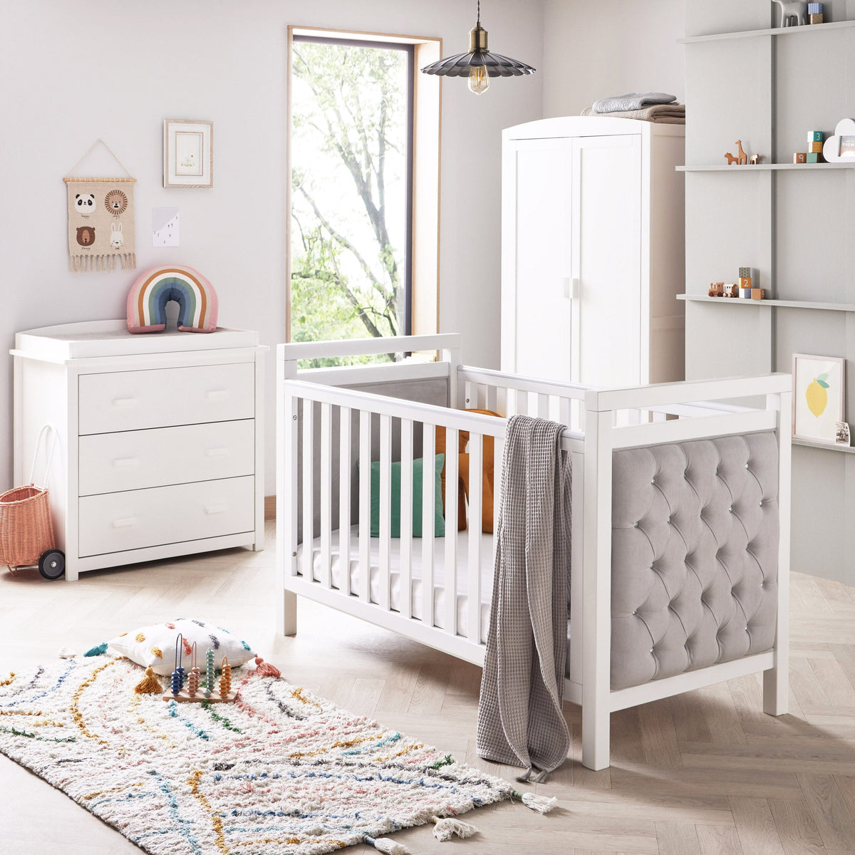 Velvet Deluxe 3 Piece Nursery Furniture Set
