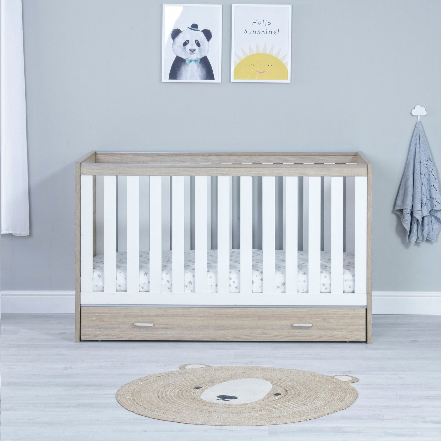 Veni Cot Bed - Oak White