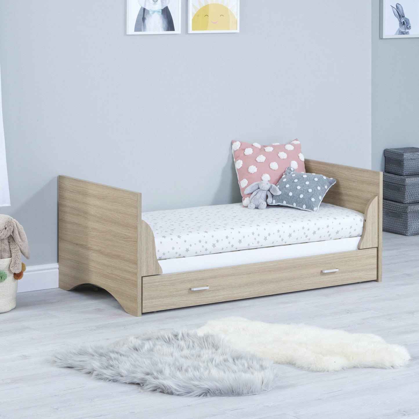 Veni Cot Bed - Oak White