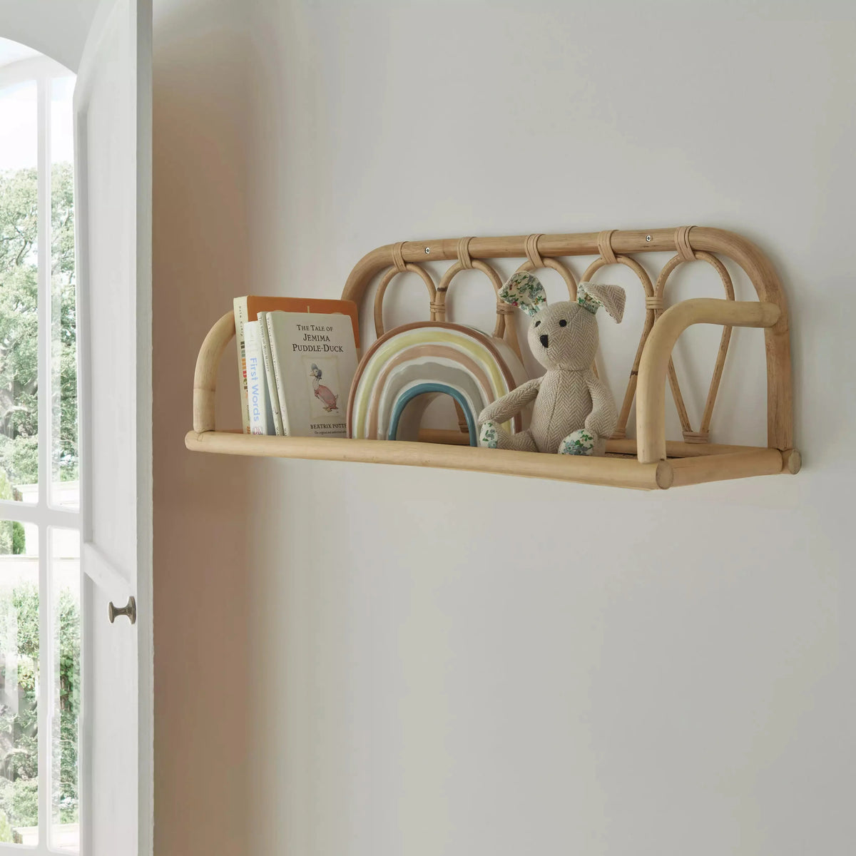 Aria Rattan Shelf - Small