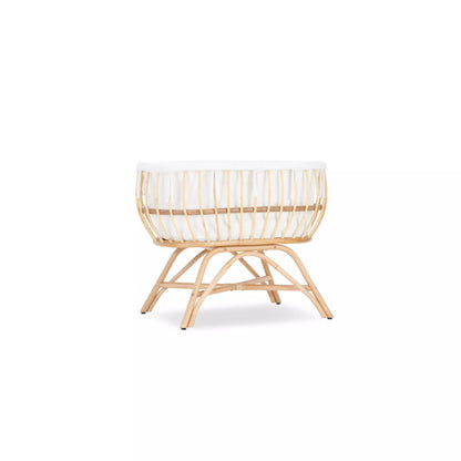 Aria Rattan Crib - Natural