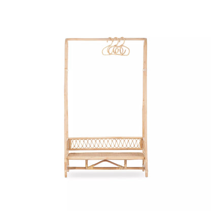 Aria Children's Clothes Rail - Rattan