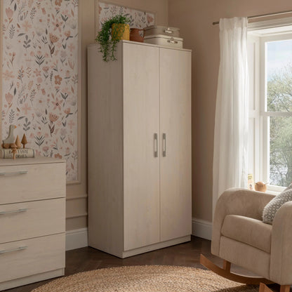 Freya Nursery Wardrobe - Coastal White