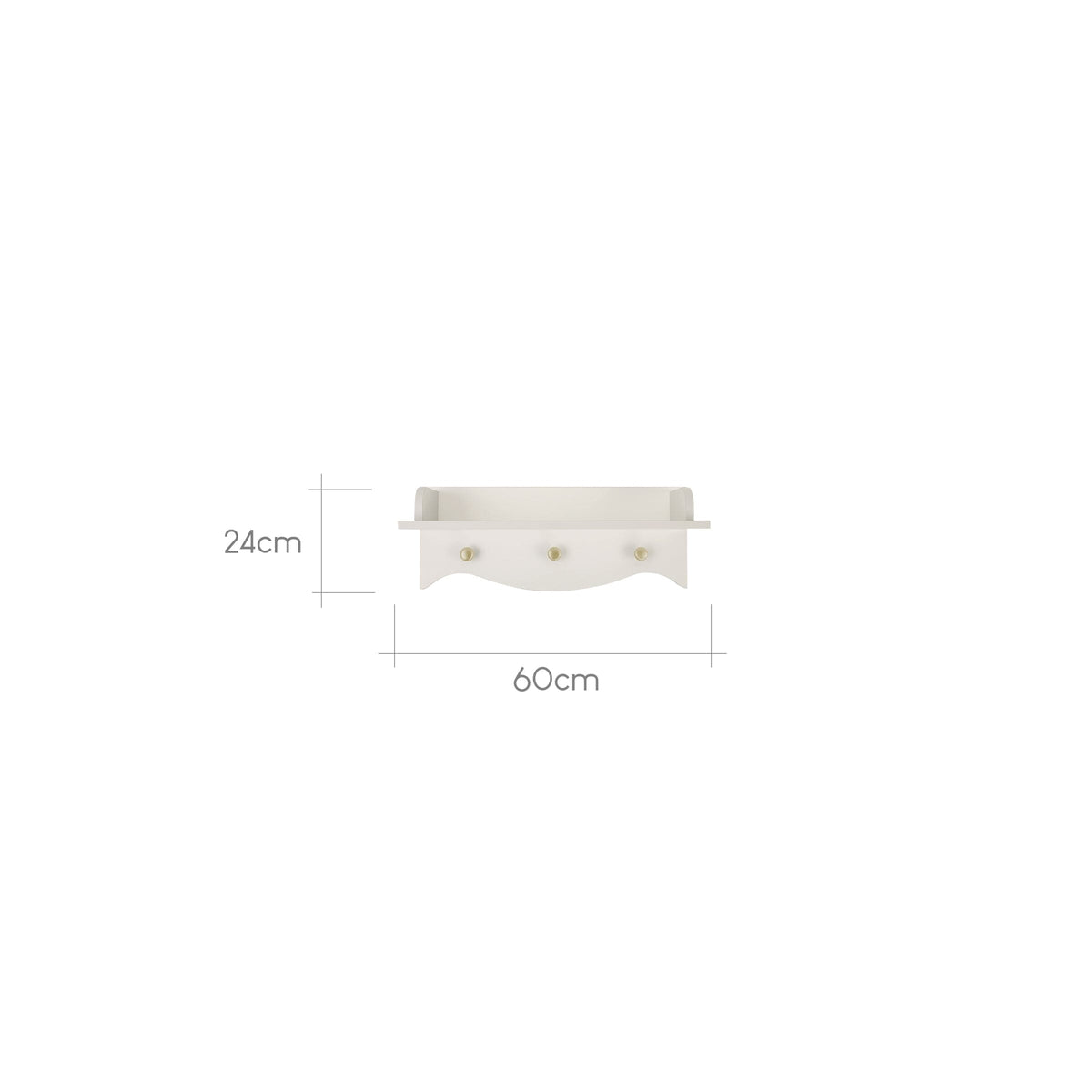 Clara Nursery Shelf - Cashmere & Ash