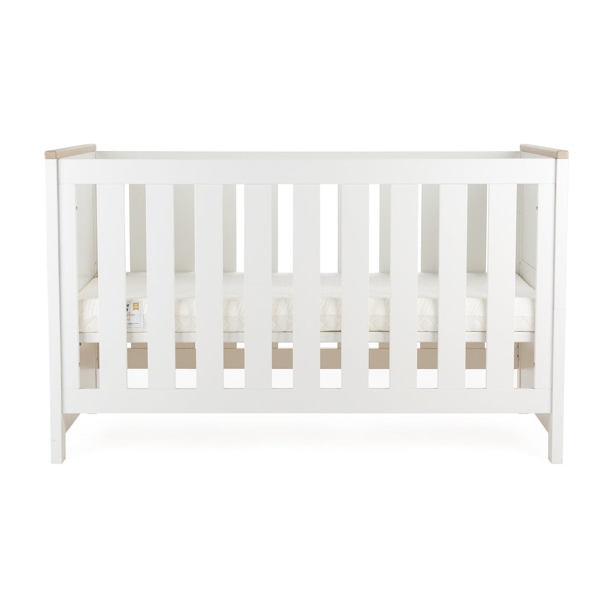 Luna Cot Bed - White & Oak