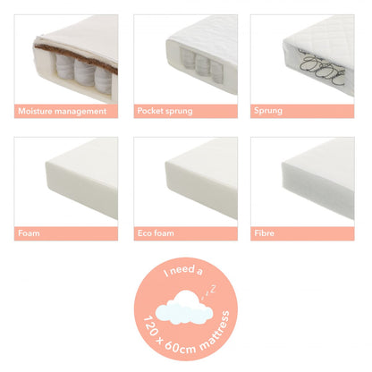 Grace Mini Cot Bed - White (6)