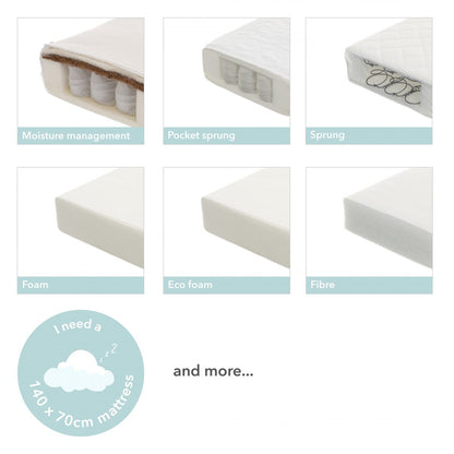 Maya Toddler Bed - White With Natural (4)