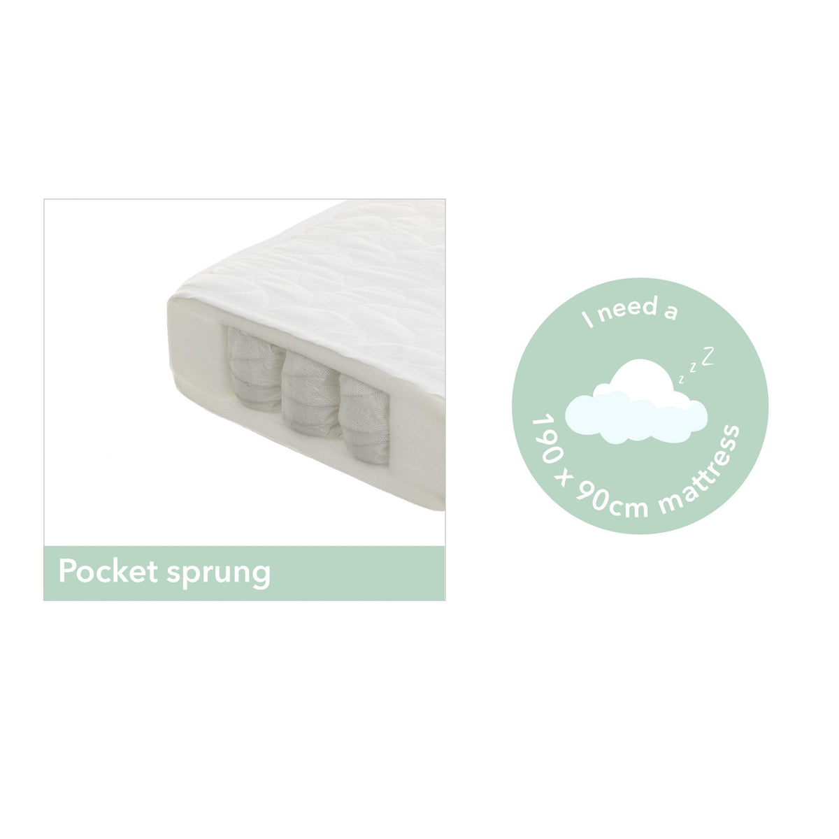 Maya Single Bed - White With Natural (4)