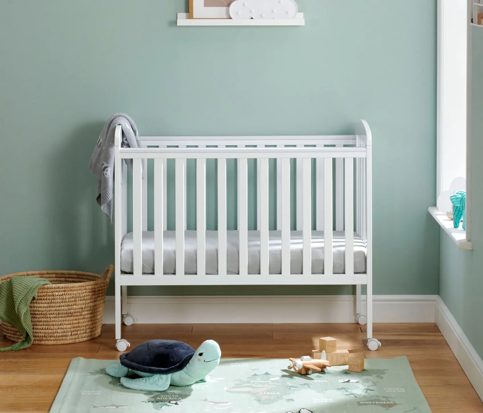 Space Saver Cot With Fibre Mattress Designer Babies